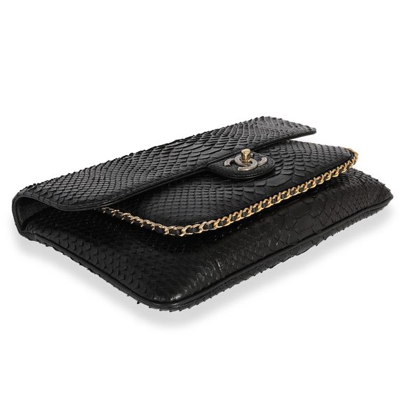 Chanel Black Python Unchained Clutch - Picture 7 of 7